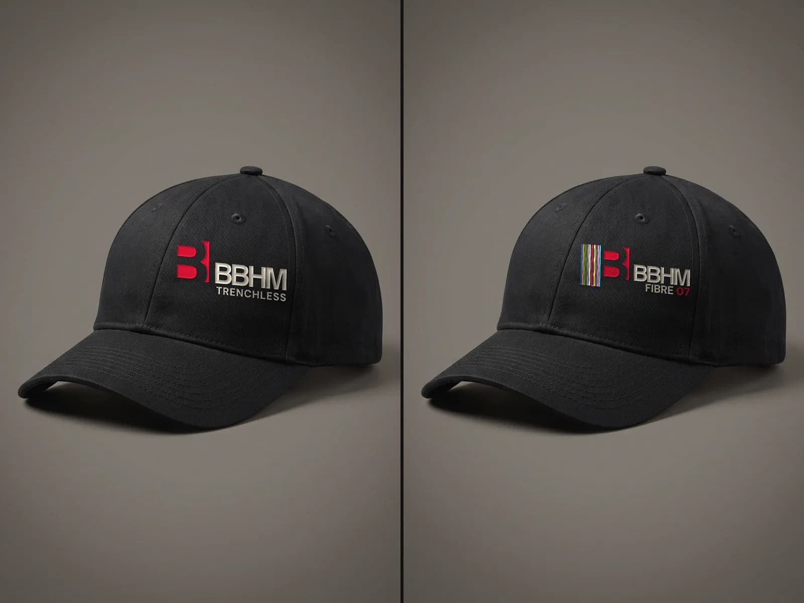 Embroidered caps: Trenchless and Fibre 07