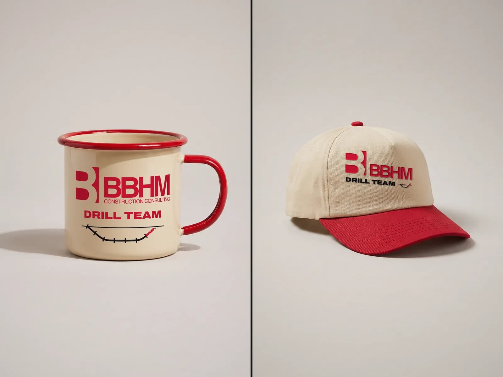 Drill Team: enamel mug and cap