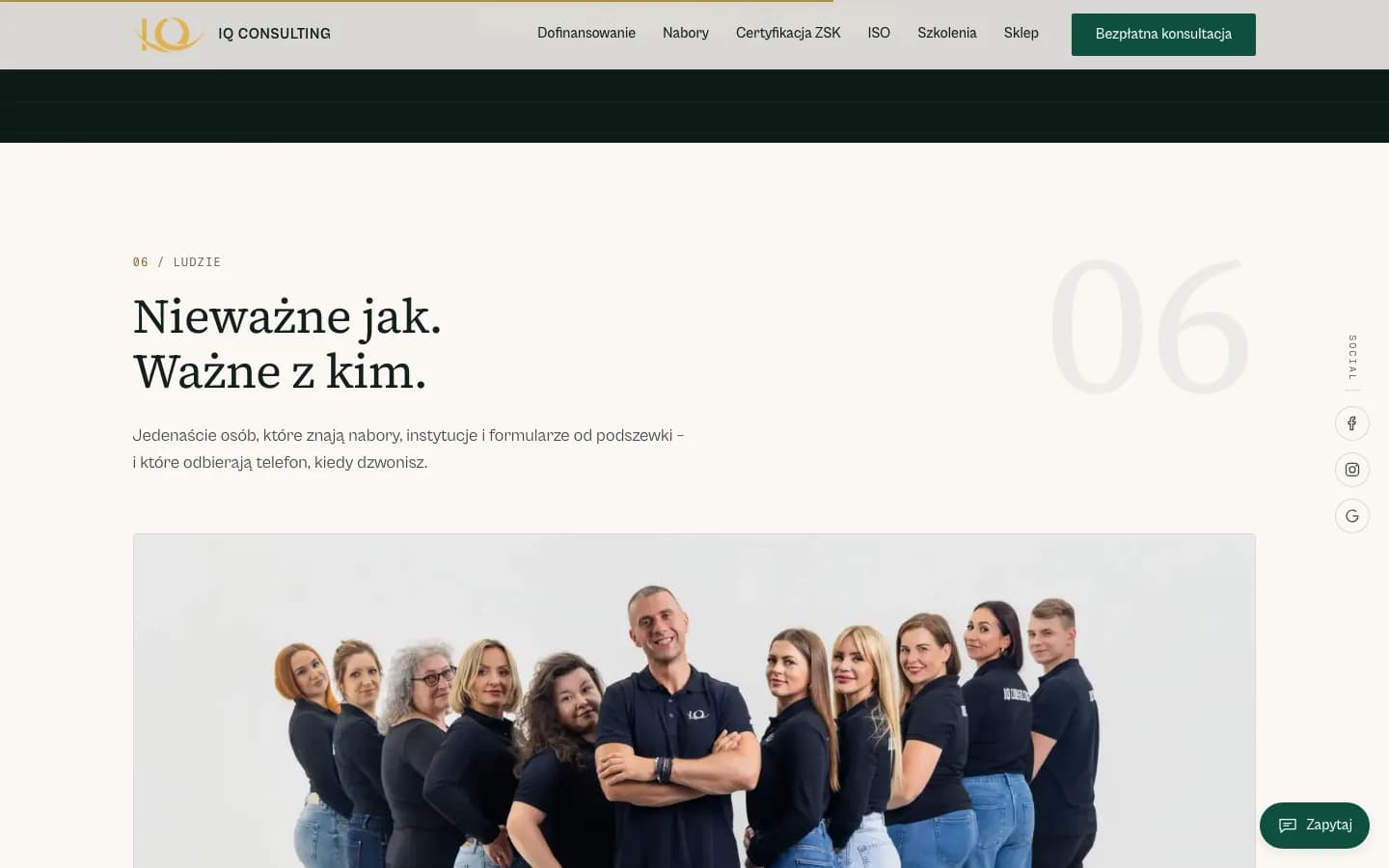 iq-consulting.pl — zespół
