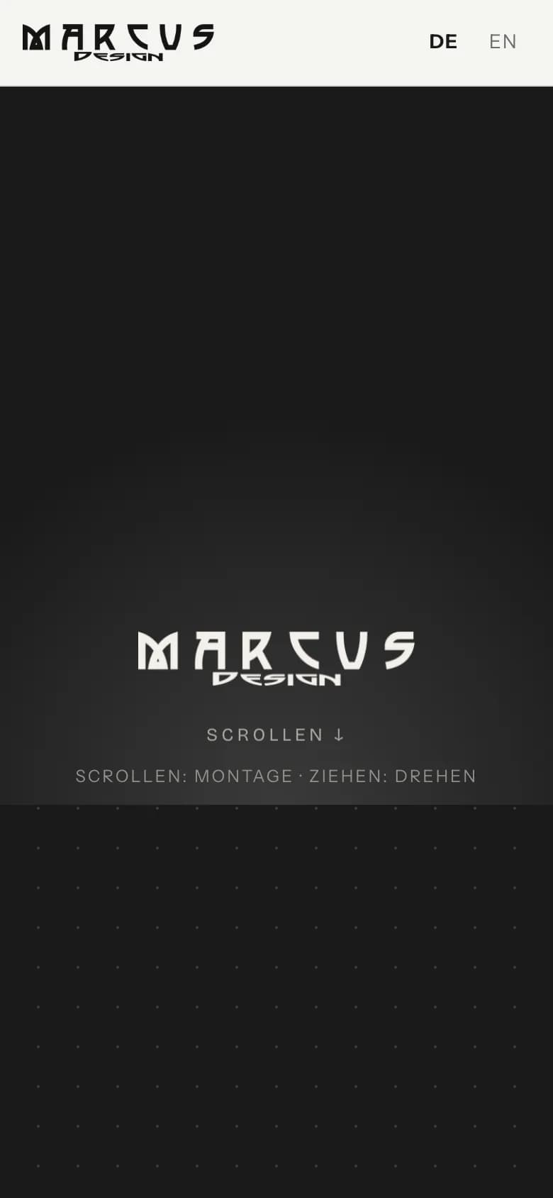 marcusdesign.eu — widok mobilny
