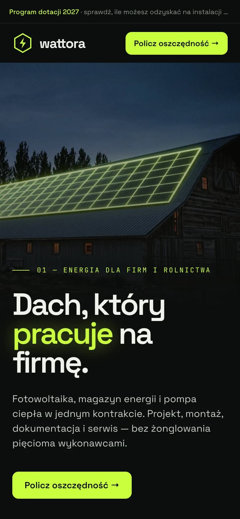 Wattora (marka fikcyjna) — widok mobilny