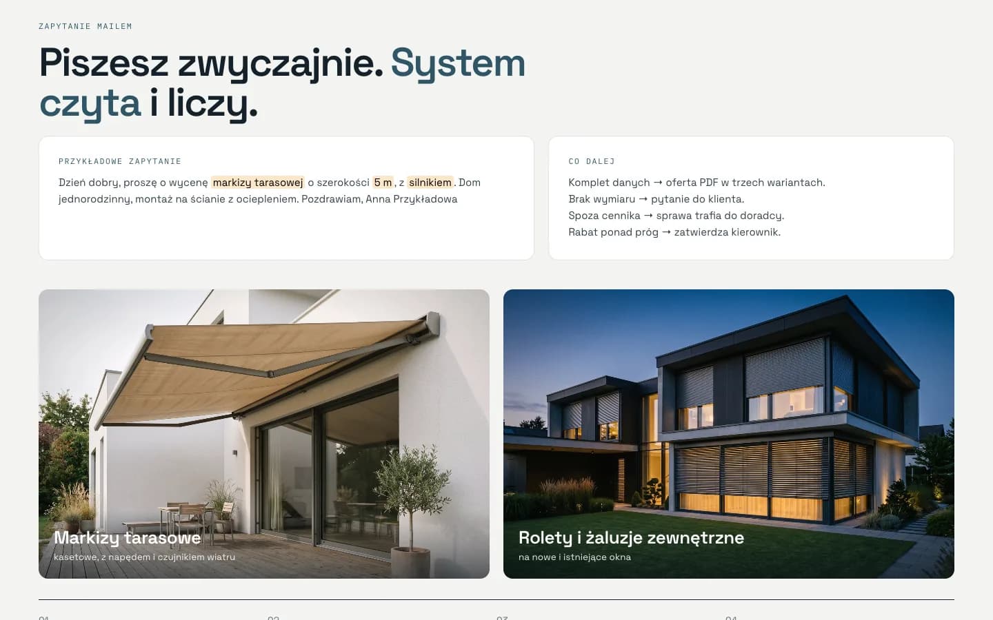 Nawis (marka fikcyjna) — zapytanie mailem i oferta