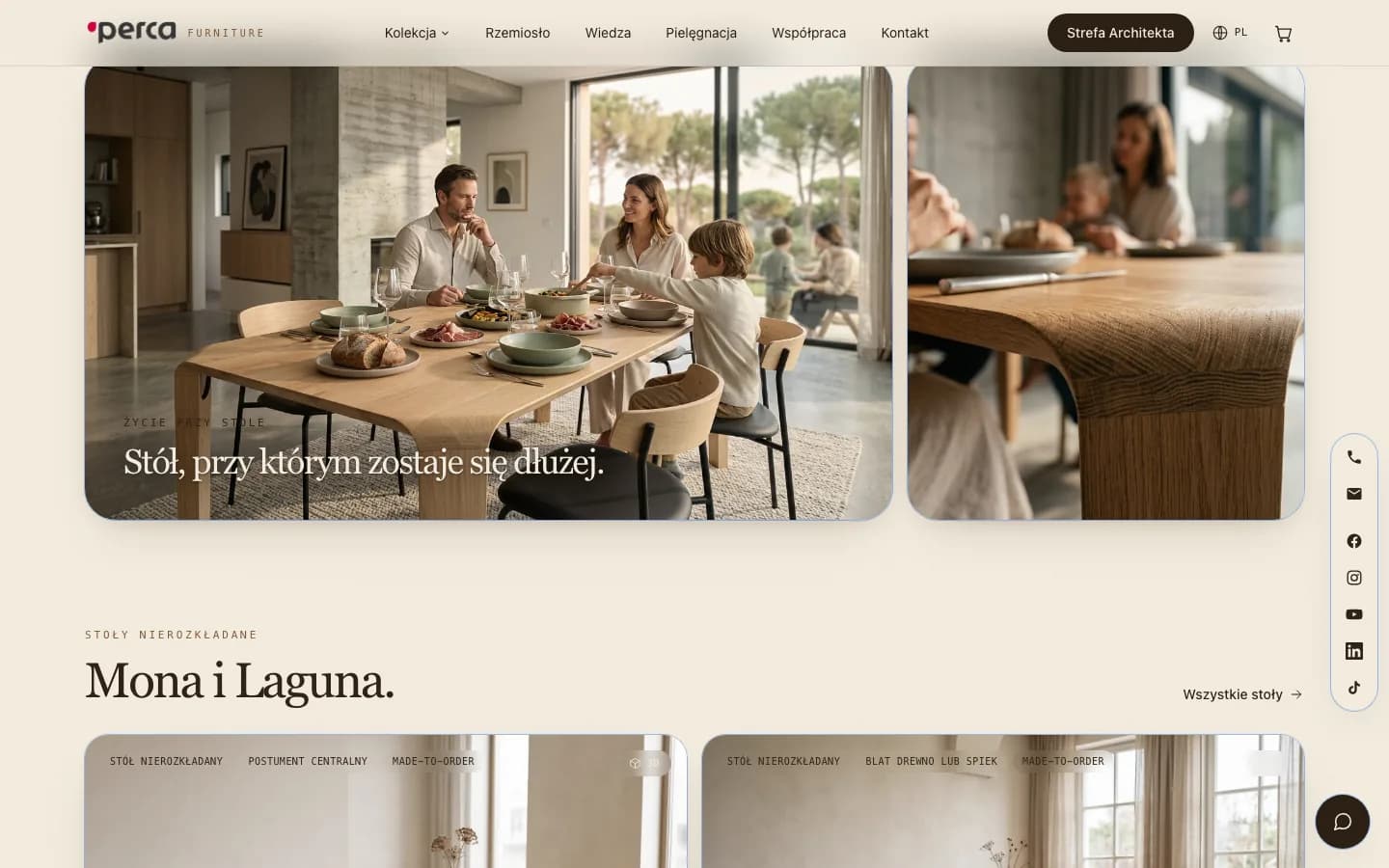 Perca Furniture — kolekcja