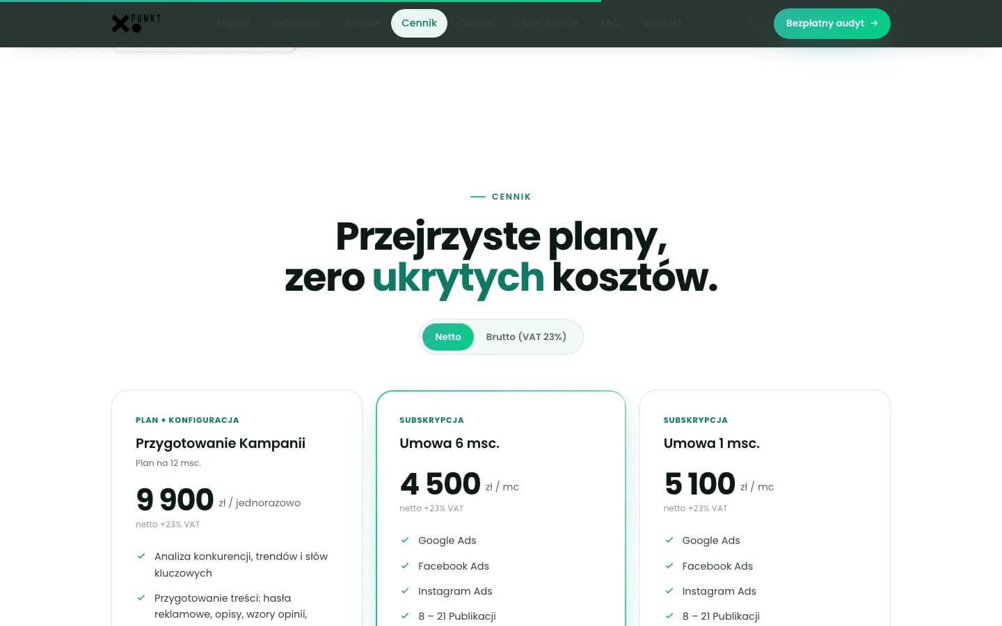 xpunkt.pl — pakiety
