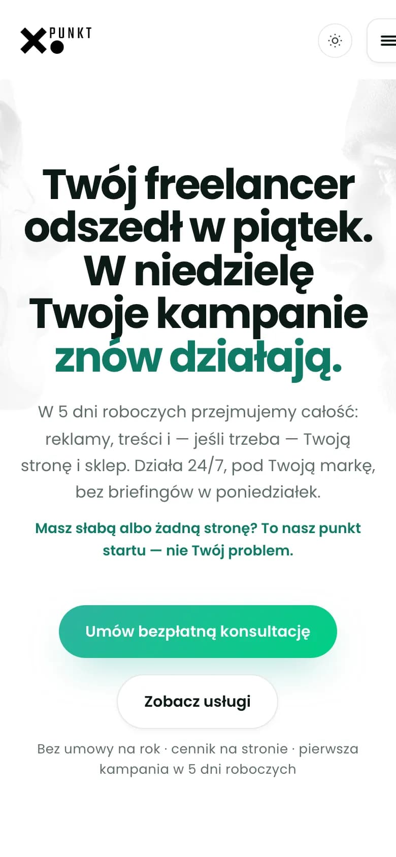 xpunkt.pl — widok mobilny